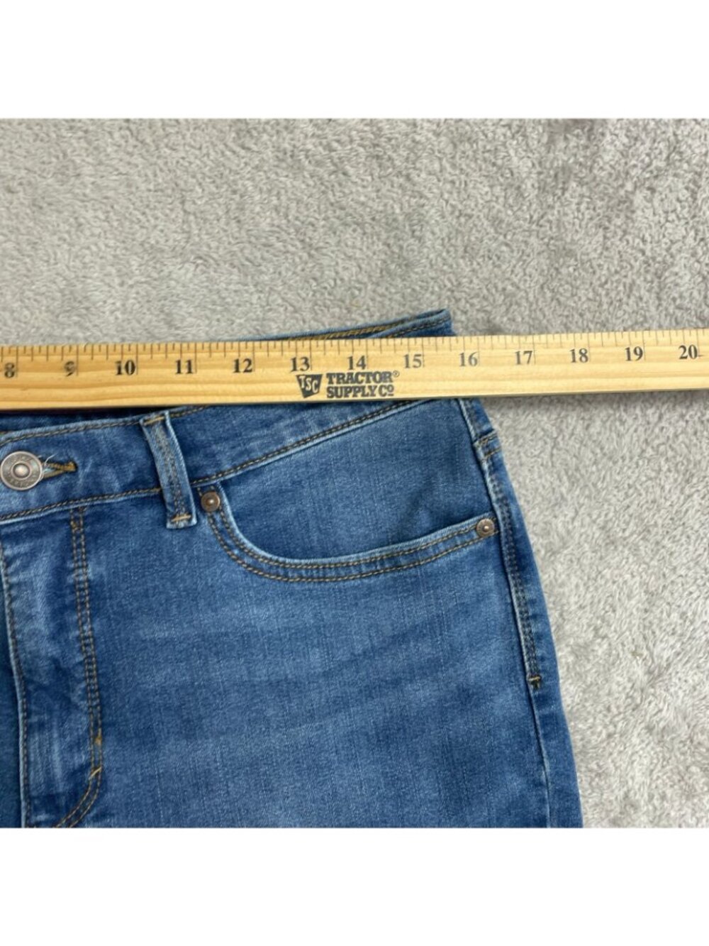 NWT Gloria Vanderbilt Amanda Jean Capris Women's 12  High-Rise Stretch B0714 - Picture 6 of 15